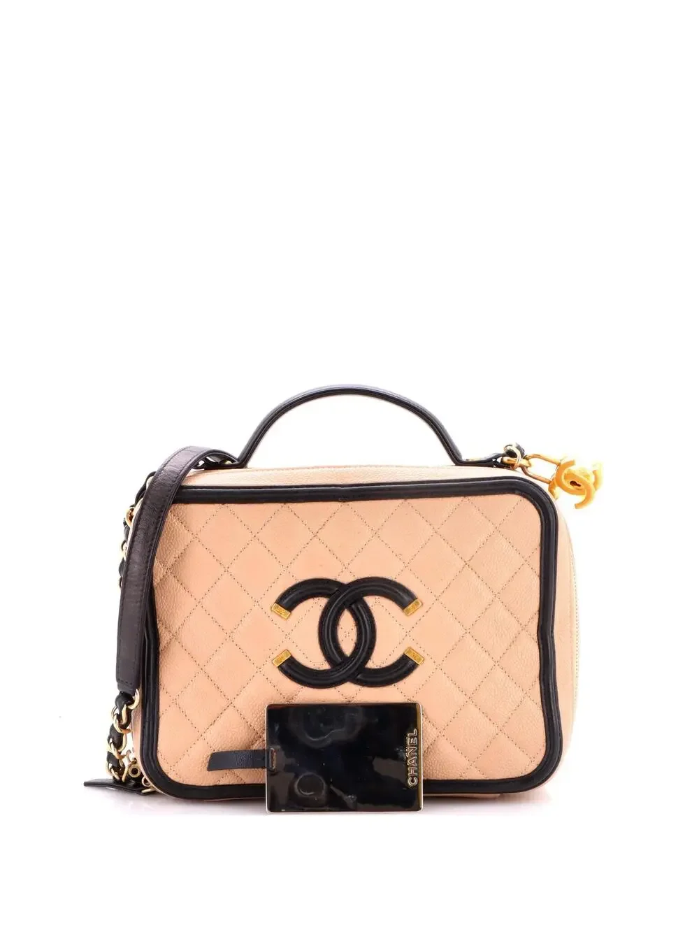Chanel Filigree Vanity Case Quilted #277154C33B